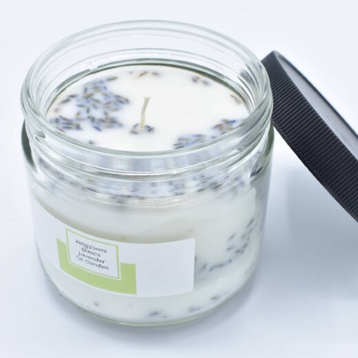 Lavender oil candle